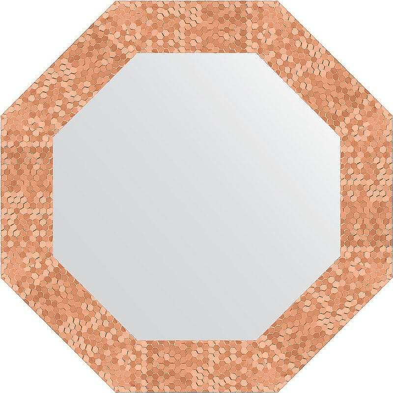 Зеркало Evoform Octagon 53х53 BY 3742 в багетной раме - Соты медь 70, купить, цена, заказать, магазин, доставка, скидка, промокод, купить, цена, заказать, магазин, доставка, скидка, промокод