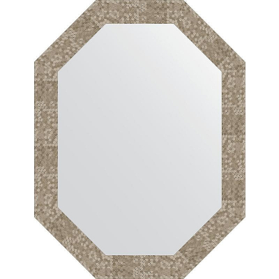 Зеркало Evoform Octagon 62x82 BY 7103 в багетной раме - Соты титан 70