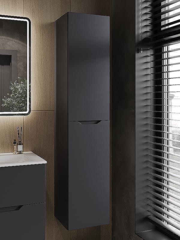 Шкаф пенал Orange Line 35 Li-35Pug подвесной Графит матовый, купить, цена, заказать, магазин, доставка, скидка, промокод, купить, цена, заказать, магазин, доставка, скидка, промокод