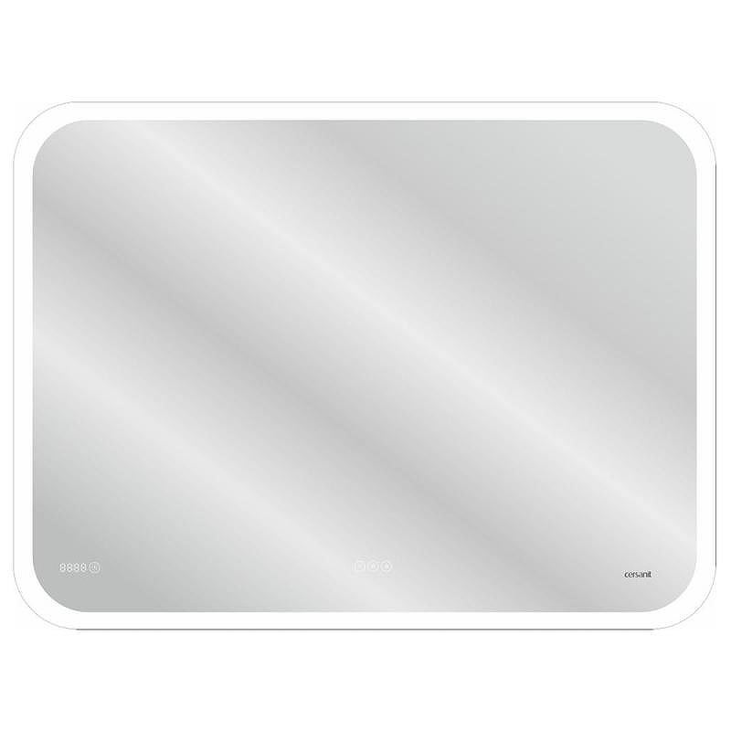 Зеркало Cersanit Led 070 Design Pro 80 KN-LU-LED070*80-p-Os с подсветкой с диммером, часами, подогревом и функцией Bluetooth, купить, цена, заказать, магазин, доставка, скидка, промокод, купить, цена, заказать, магазин, доставка, скидка, промокод
