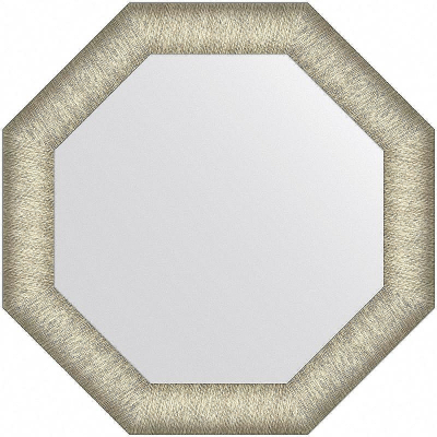 Зеркало Evoform Octagon 50x50 BY 7421 в багетной раме - Брашированное серебро 59