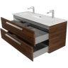 Тумба под раковину Cezares Eco-Cer-N 120 ECO-CER-N-1200-2C-SO-NCS-P подвесная Орех шоколад Софт без ручек, купить, цена, заказать, магазин, доставка, скидка, промокод, купить, цена, заказать, магазин, доставка, скидка, промокод