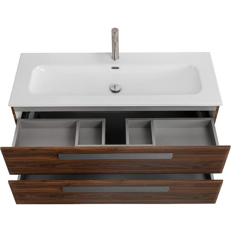 Тумба под раковину Cezares Eco-Cer-N 120 ECO-CER-N-1200-2C-SO-NCS-P подвесная Орех шоколад Софт без ручек, купить, цена, заказать, магазин, доставка, скидка, промокод, купить, цена, заказать, магазин, доставка, скидка, промокод