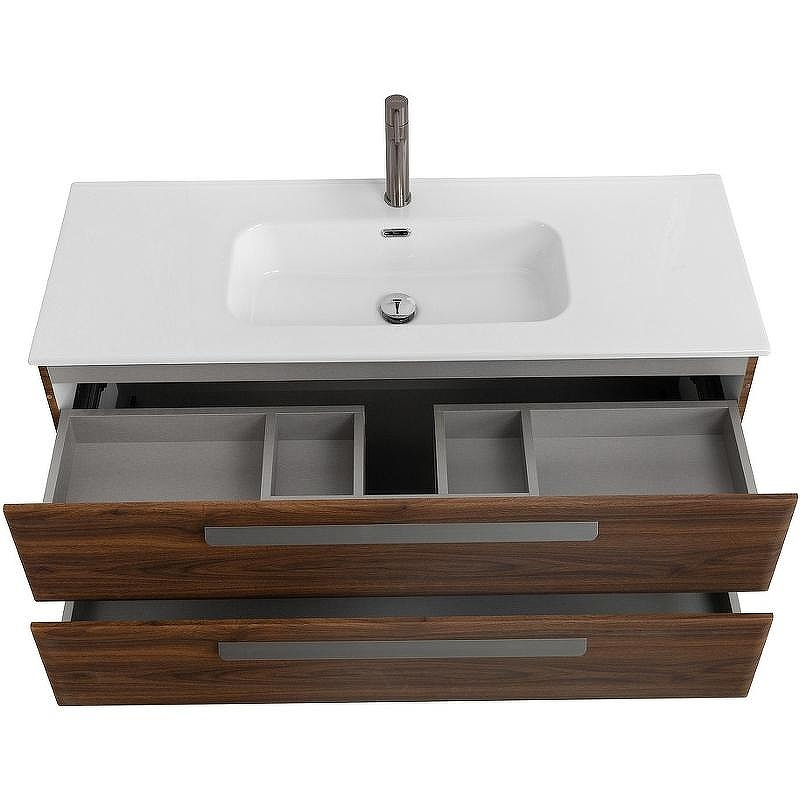 Тумба под раковину Cezares Eco-Cer-N 120 ECO-CER-N-1200-2C-SO-NCS-P подвесная Орех шоколад Софт без ручек, купить, цена, заказать, магазин, доставка, скидка, промокод, купить, цена, заказать, магазин, доставка, скидка, промокод