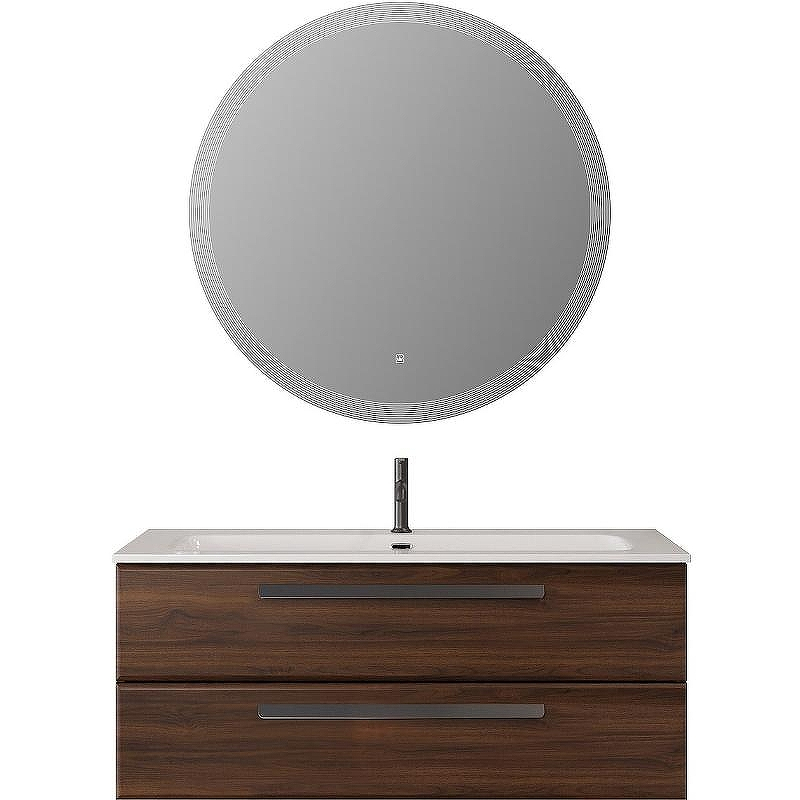 Тумба под раковину Cezares Eco-Cer-N 120 ECO-CER-N-1200-2C-SO-NCS-P подвесная Орех шоколад Софт без ручек, купить, цена, заказать, магазин, доставка, скидка, промокод, купить, цена, заказать, магазин, доставка, скидка, промокод