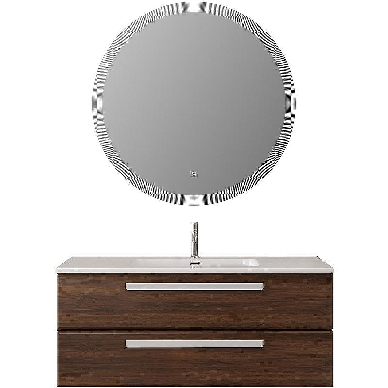 Тумба под раковину Cezares Eco-Cer-N 120 ECO-CER-N-1200-2C-SO-NCS-P подвесная Орех шоколад Софт без ручек, купить, цена, заказать, магазин, доставка, скидка, промокод, купить, цена, заказать, магазин, доставка, скидка, промокод