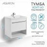 Тумба под раковину Aquaton Хоуп 60 1A287201HP2B0 подвесная Белая матовая, купить, цена, заказать, магазин, доставка, скидка, промокод, купить, цена, заказать, магазин, доставка, скидка, промокод