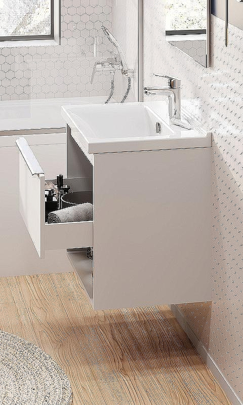 Тумба под раковину Aquaton Хоуп 60 1A287201HP2B0 подвесная Белая матовая, купить, цена, заказать, магазин, доставка, скидка, промокод, купить, цена, заказать, магазин, доставка, скидка, промокод