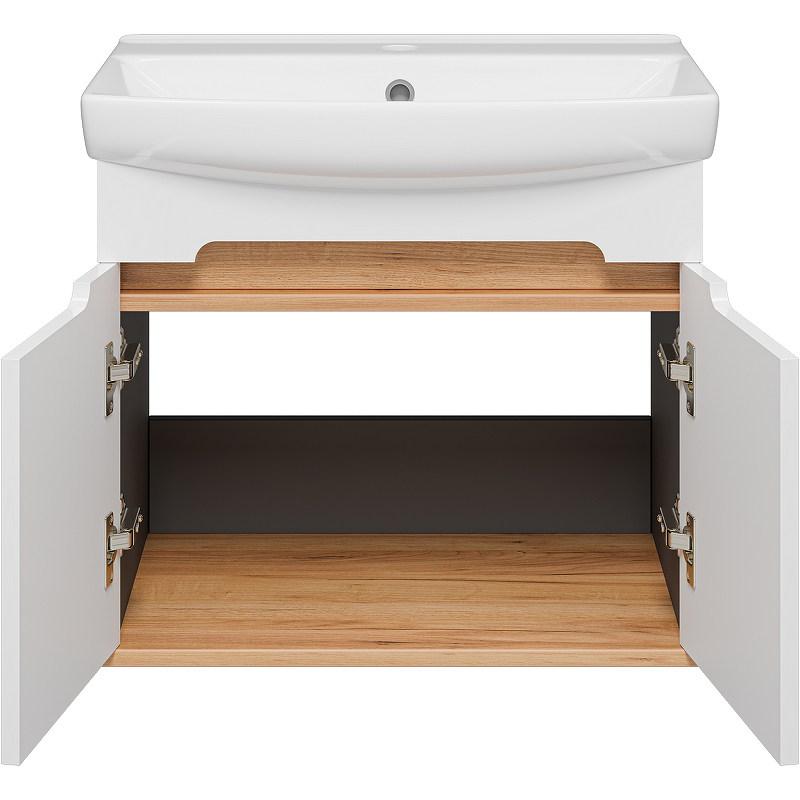Тумба с раковиной Misty Сканди 60 УТ000023184 подвесная Белый Дуб крафт золотой Антрацит, купить, цена, заказать, магазин, доставка, скидка, промокод, купить, цена, заказать, магазин, доставка, скидка, промокод