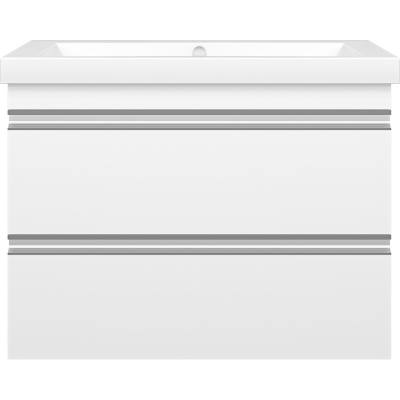 Тумба с раковиной Misty Ингрид 75 УТ000015021 подвесная Белая