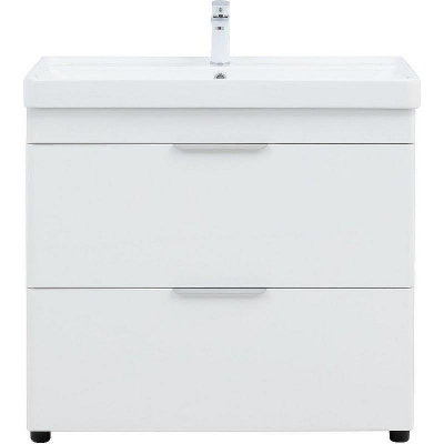 Тумба под раковину Aquanet Ирис new 90 336309 Белый глянец