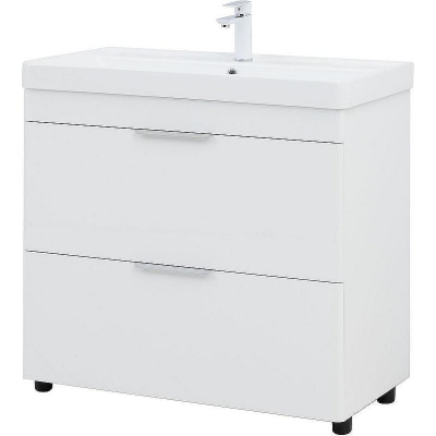 Тумба под раковину Aquanet Ирис new 90 336309 Белый глянец