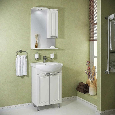 Тумба под раковину Runo Монро 55 00-00000457 Белая