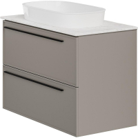 Тумба под раковину La Fenice Elba Twin 90 FNC-01-ELB-C-90-2 подвесная Бежевая матовая, купить, цена, заказать, магазин, доставка, скидка, промокод, купить, цена, заказать, магазин, доставка, скидка, промокод