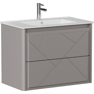 Тумба под раковину Allen Brau Paris 80 1.360001.PGM подвесная Платина матовый