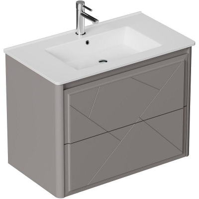 Тумба под раковину Allen Brau Paris 80 1.360001.PGM подвесная Платина матовый