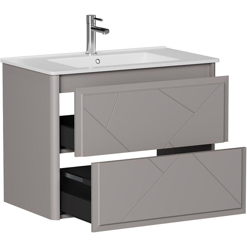 Тумба под раковину Allen Brau Paris 80 1.360001.PGM подвесная Платина матовый, купить, цена, заказать, магазин, доставка, скидка, промокод, купить, цена, заказать, магазин, доставка, скидка, промокод