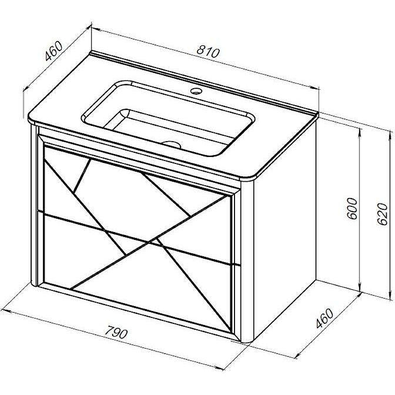 Тумба под раковину Allen Brau Paris 80 1.360001.PGM подвесная Платина матовый, купить, цена, заказать, магазин, доставка, скидка, промокод, купить, цена, заказать, магазин, доставка, скидка, промокод