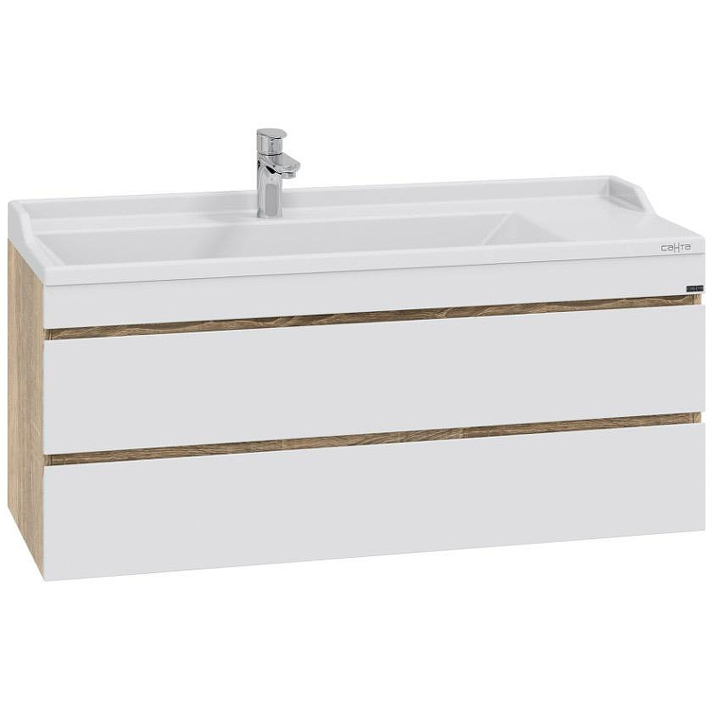 Тумба под раковину СанТа Марс 120 700425 подвесная Белая Янтарное дерево, купить, цена, заказать, магазин, доставка, скидка, промокод, купить, цена, заказать, магазин, доставка, скидка, промокод