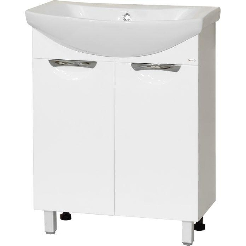 Тумба с раковиной Misty Лаванда 65 УТ000010069 Белая, купить, цена, заказать, магазин, доставка, скидка, промокод, купить, цена, заказать, магазин, доставка, скидка, промокод
