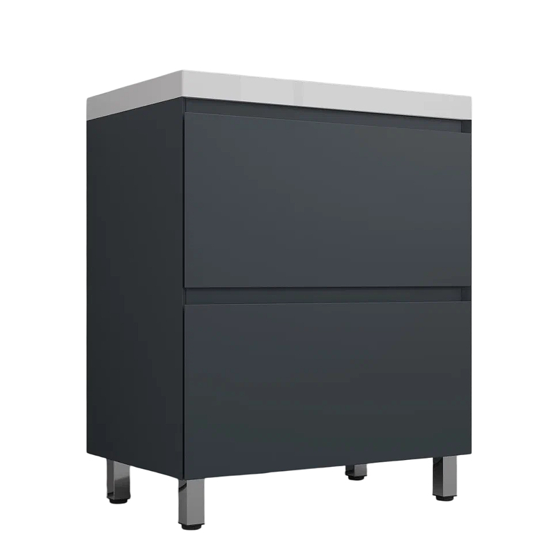 Тумба под раковину Style Line Манхэттен 70 ЛС-00002375 цвет Графит, купить, цена, заказать, магазин, доставка, скидка, промокод, купить, цена, заказать, магазин, доставка, скидка, промокод