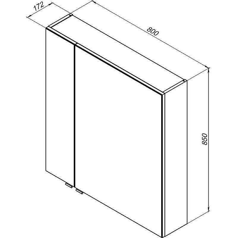 Зеркальный шкаф Aquanet Алвита 80 R 235342 Белый, купить, цена, заказать, магазин, доставка, скидка, промокод, купить, цена, заказать, магазин, доставка, скидка, промокод