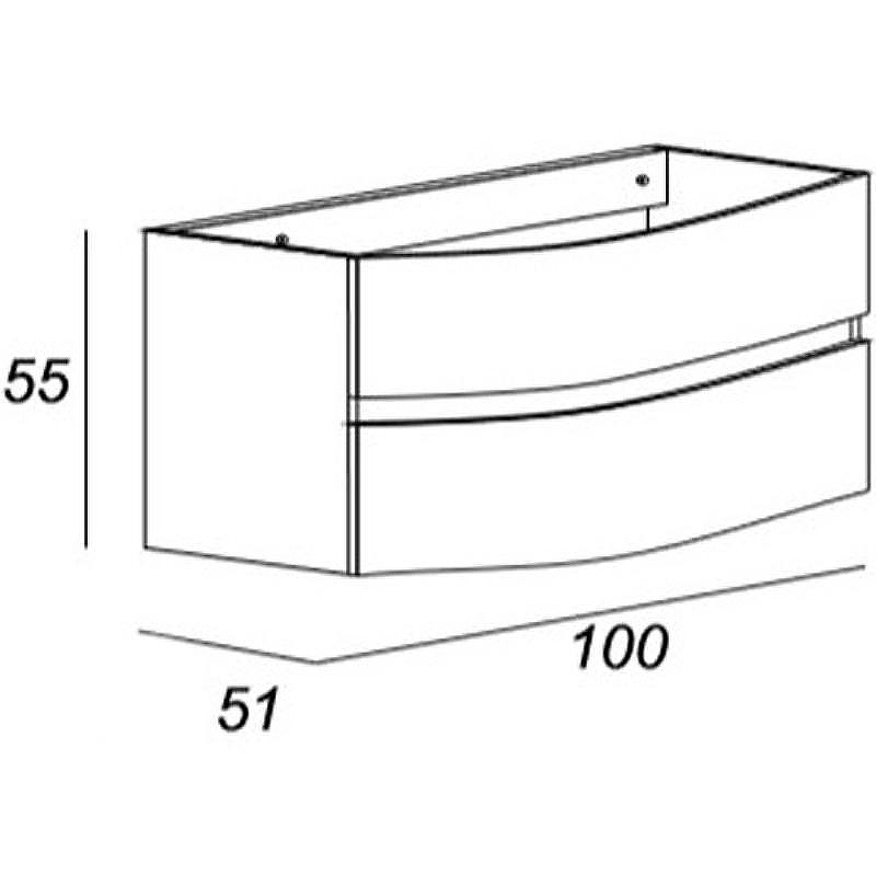 Тумба под раковину Cezares Dalila 100 54712 подвесная Frassinato Bianco, купить, цена, заказать, магазин, доставка, скидка, промокод, купить, цена, заказать, магазин, доставка, скидка, промокод