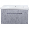 Тумба под раковину Bellezza Грейс 90 4630815190489 подвесная Скала серая, купить, цена, заказать, магазин, доставка, скидка, промокод, купить, цена, заказать, магазин, доставка, скидка, промокод