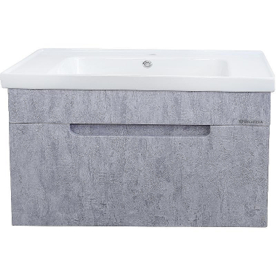 Тумба под раковину Bellezza Грейс 90 4630815190489 подвесная Скала серая