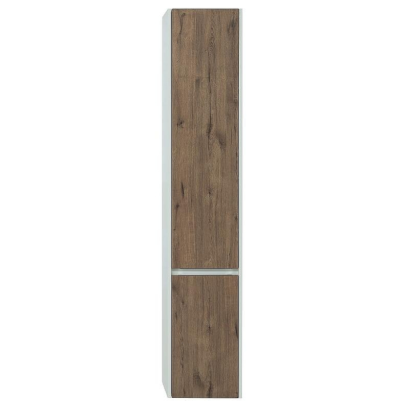 Шкаф пенал Aquanet Клио 35 274750 подвесной Белый глянец Дуб Веллингтон, купить, цена, заказать, магазин, доставка, скидка, промокод, купить, цена, заказать, магазин, доставка, скидка, промокод