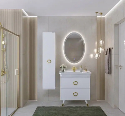 Тумба под раковину Grossman Атрио 85 108016 цвет Белый глянцевый