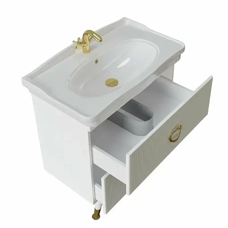 Тумба под раковину Grossman Атрио 85 108016 цвет Белый глянцевый, купить, цена, заказать, магазин, доставка, скидка, промокод, купить, цена, заказать, магазин, доставка, скидка, промокод