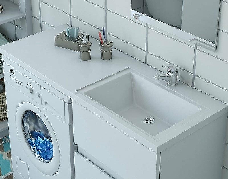 Тумба с раковиной Эстет Dallas Luxe 140 R ФР-00002907 Белая, купить, цена, заказать, магазин, доставка, скидка, промокод, купить, цена, заказать, магазин, доставка, скидка, промокод