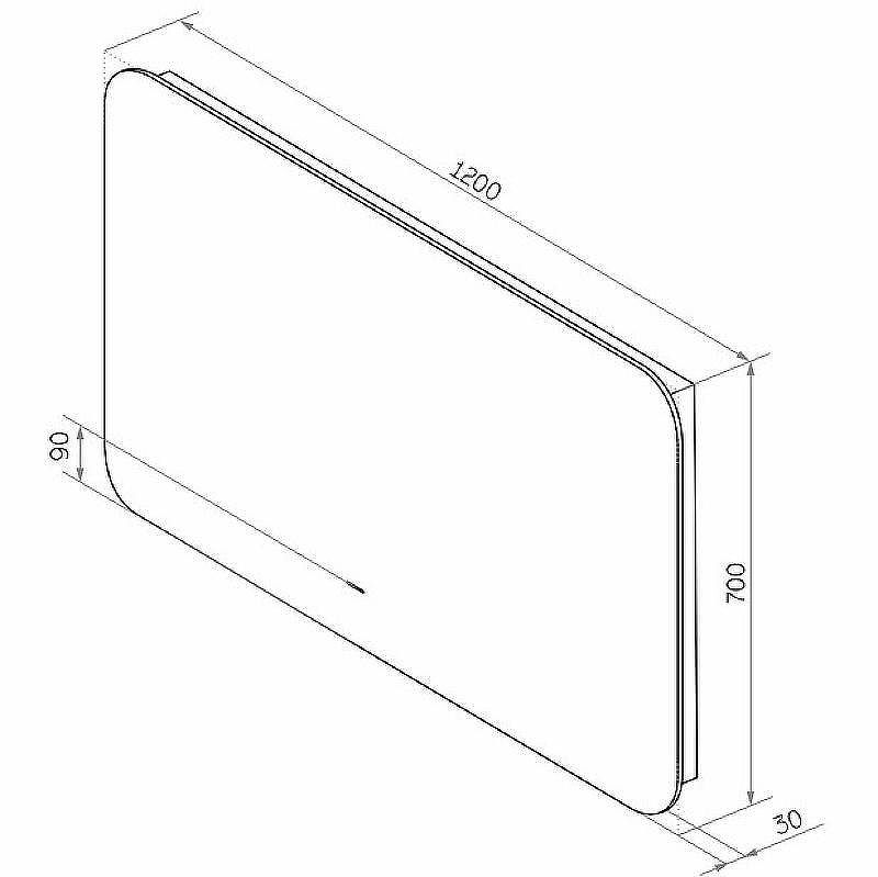 Зеркало Sintesi Salerno 120 SIN-SPEC-SALERNO-120 с подсветкой с подогревом с бесконтактным выключателем, купить, цена, заказать, магазин, доставка, скидка, промокод, купить, цена, заказать, магазин, доставка, скидка, промокод