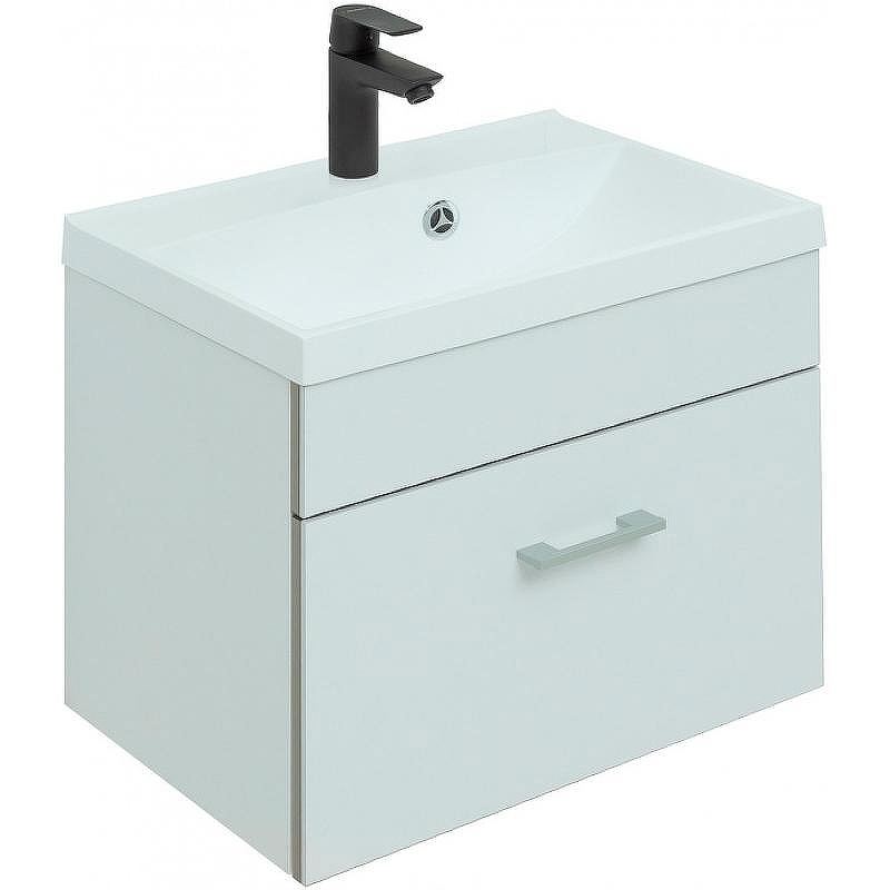 Тумба с раковиной Aquanet Верона 50 287641 подвесная Белая матовая, купить, цена, заказать, магазин, доставка, скидка, промокод, купить, цена, заказать, магазин, доставка, скидка, промокод