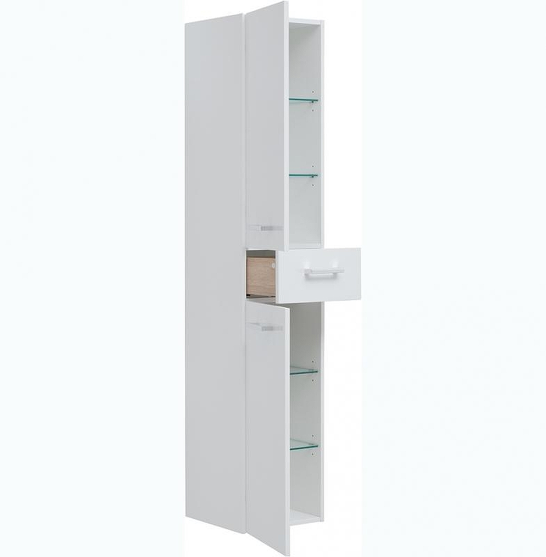 Шкаф пенал Dreja 35 77.0303W подвесной Белый глянец, купить, цена, заказать, магазин, доставка, скидка, промокод, купить, цена, заказать, магазин, доставка, скидка, промокод