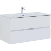 Тумба под раковину Aquanet Алвита New 100 277518 подвесная Белая матовая, купить, цена, заказать, магазин, доставка, скидка, промокод, купить, цена, заказать, магазин, доставка, скидка, промокод