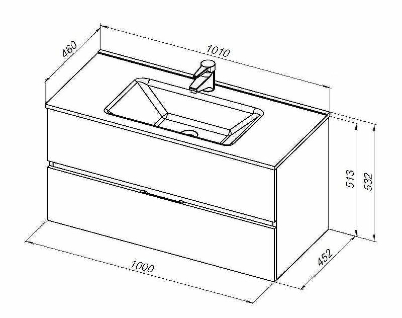 Тумба под раковину Aquanet Алвита New 100 277518 подвесная Белая матовая, купить, цена, заказать, магазин, доставка, скидка, промокод, купить, цена, заказать, магазин, доставка, скидка, промокод