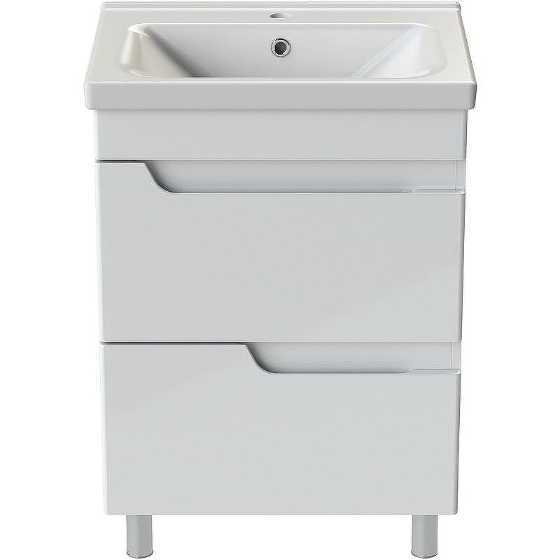 Тумба с раковиной Orange Topline-Milano 60 TM60-02+RA Белый глянец, купить, цена, заказать, магазин, доставка, скидка, промокод, купить, цена, заказать, магазин, доставка, скидка, промокод