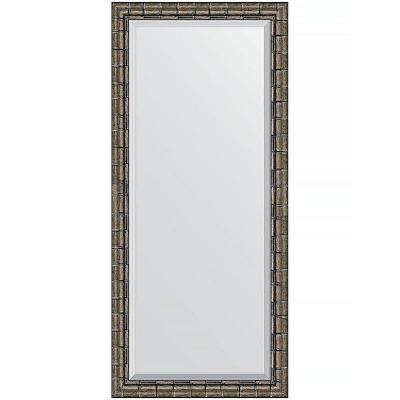 Зеркало Evoform Exclusive 163х73 BY 1206 с фацетом в багетной раме - Серебряный бамбук 73