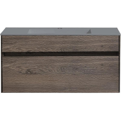 Тумба под раковину Vincea Chiara 100 VMC-2C100RO подвесная R.Oak