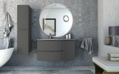 Подвесной шкаф Cezares Vague 34 R 54906 Grigio talpa opaco