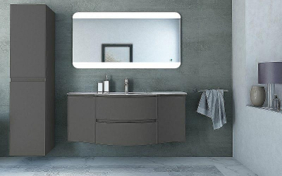 Подвесной шкаф Cezares Vague 34 R 54906 Grigio talpa opaco