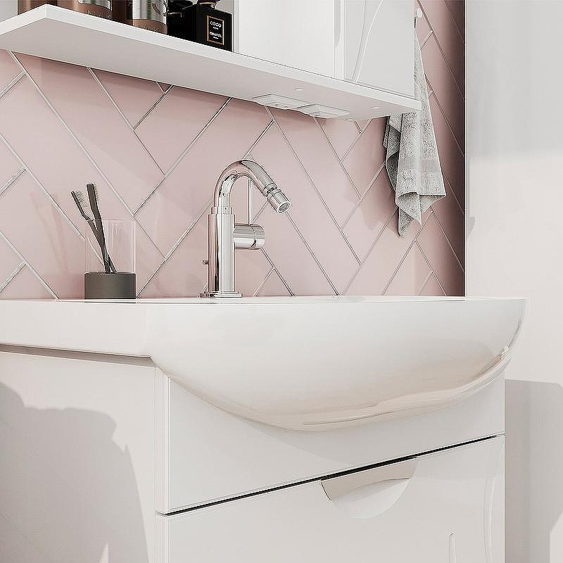 Тумба под раковину Volna Adel 70.2Y tnADEL70.2Y-01 Белая, купить, цена, заказать, магазин, доставка, скидка, промокод, купить, цена, заказать, магазин, доставка, скидка, промокод