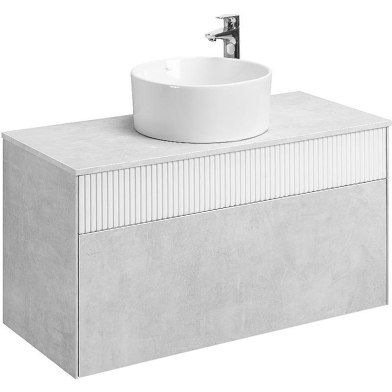 Тумба под раковину Aquaton Марбл 100 1A276301MH4C0 подвесная Слэйт Белый матовый, купить, цена, заказать, магазин, доставка, скидка, промокод, купить, цена, заказать, магазин, доставка, скидка, промокод
