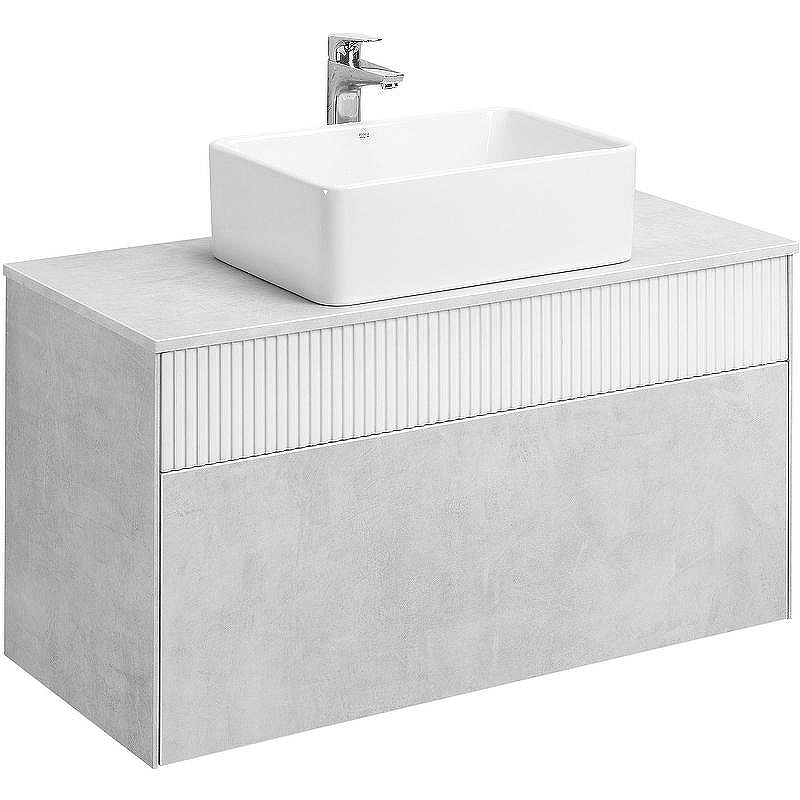 Тумба под раковину Aquaton Марбл 100 1A276301MH4C0 подвесная Слэйт Белый матовый, купить, цена, заказать, магазин, доставка, скидка, промокод, купить, цена, заказать, магазин, доставка, скидка, промокод