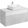 Тумба под раковину Aquaton Марбл 100 1A276301MH4C0 подвесная Слэйт Белый матовый, купить, цена, заказать, магазин, доставка, скидка, промокод, купить, цена, заказать, магазин, доставка, скидка, промокод