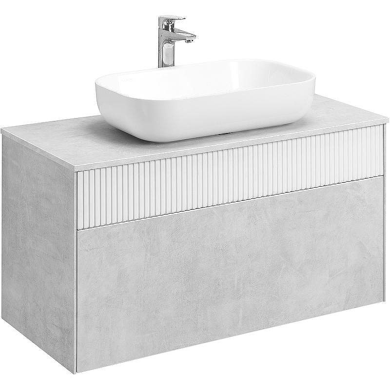 Тумба под раковину Aquaton Марбл 100 1A276301MH4C0 подвесная Слэйт Белый матовый, купить, цена, заказать, магазин, доставка, скидка, промокод, купить, цена, заказать, магазин, доставка, скидка, промокод