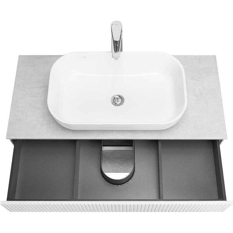 Тумба под раковину Aquaton Марбл 100 1A276301MH4C0 подвесная Слэйт Белый матовый, купить, цена, заказать, магазин, доставка, скидка, промокод, купить, цена, заказать, магазин, доставка, скидка, промокод