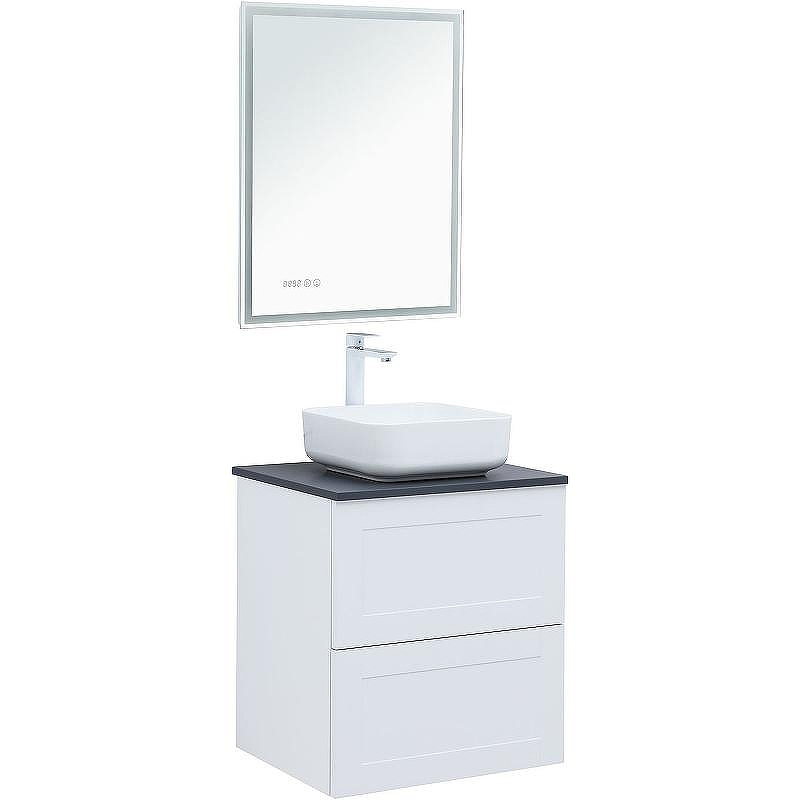 Тумба под раковину Aquanet Терра 60 313232 подвесная Белая матовая, купить, цена, заказать, магазин, доставка, скидка, промокод, купить, цена, заказать, магазин, доставка, скидка, промокод